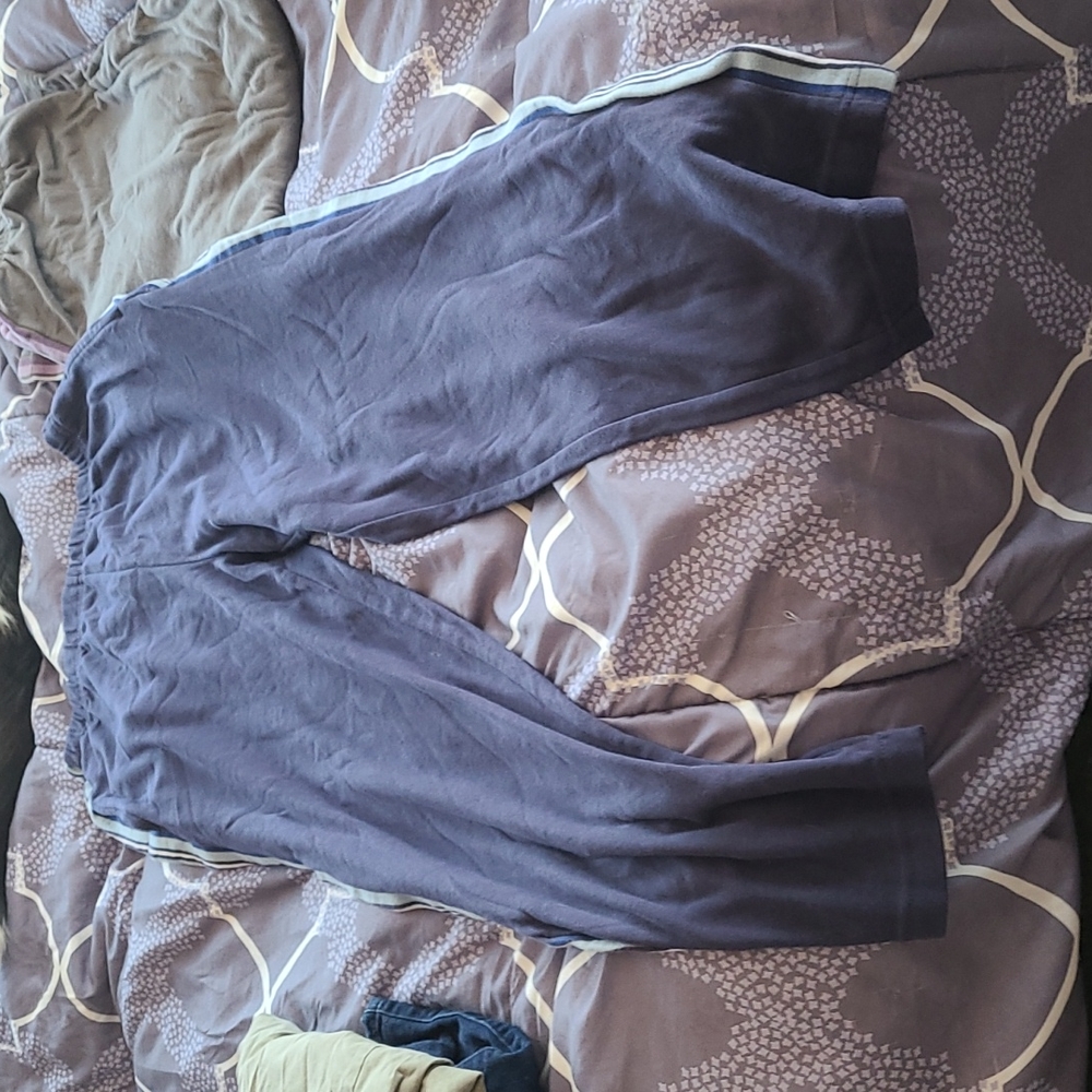 Blue jogging pamts